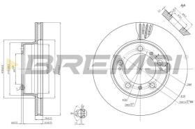 BREMSI CD7293V - DISCOS DE FRENO PORSCHE