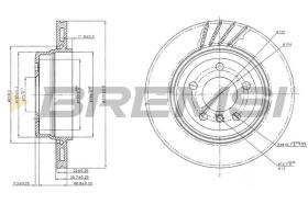 BREMSI CD7297V - DISCOS DE FRENO BMW