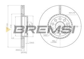 BREMSI CD7305V - DISCOS DE FRENO VW, AUDI, SEAT, SKODA