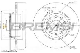 BREMSI CD7306S - DISCOS DE FRENO VW, AUDI, SEAT, SKODA