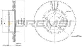 BREMSI CD7311V - DISCOS DE FRENO MAZDA