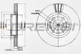 BREMSI CD7312V - DISCOS DE FRENO MAZDA