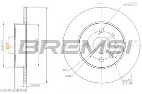 BREMSI CD7313S - DISCOS DE FRENO OPEL, VAUXHALL