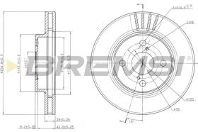 BREMSI CD7314V - DISCOS DE FRENO TOYOTA