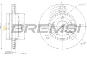 BREMSI CD7316V - DISCOS DE FRENO MERCEDES-BENZ