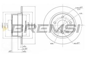 BREMSI CD7361S - DISCOS DE FRENO BMW