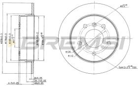 BREMSI CD7362S - DISCOS DE FRENO MERCEDES-BENZ