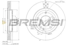 BREMSI CD7363V - DISCOS DE FRENO MERCEDES-BENZ