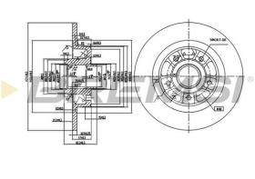 BREMSI CD7364S - DISCOS DE FRENO RENAULT