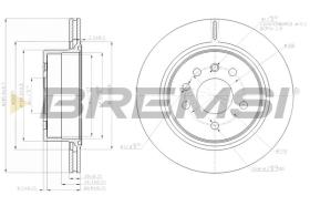 BREMSI CD7366V - DISCOS DE FRENO OPEL, VAUXHALL