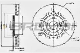 BREMSI CD7368V - DISCOS DE FRENO RENAULT