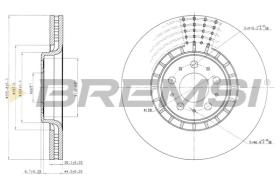 BREMSI CD7371V - DISCOS DE FRENO VOLVO