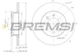 BREMSI CD7373S - DISCOS DE FRENO MG