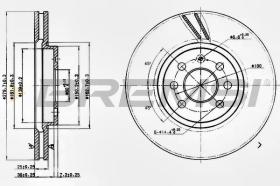 BREMSI CD7374V - DISCOS DE FRENO OPEL, VAUXHALL