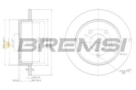 BREMSI CD7378S - DISCOS DE FRENO FORD USA