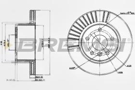 BREMSI CD7379V - DISCOS DE FRENO LAND ROVER