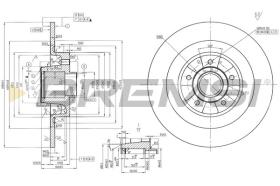 BREMSI CD7386S - DISCOS DE FRENO RENAULT