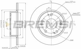 BREMSI CD7390S - DISCOS DE FRENO HONDA