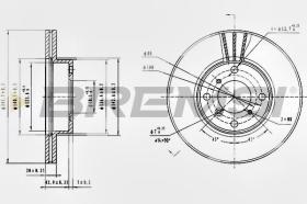 BREMSI CD7396V - DISCOS DE FRENO SUZUKI