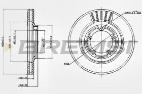 BREMSI CD7404V - DISCOS DE FRENO HYUNDAI