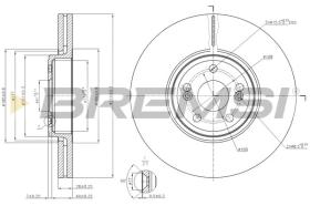 BREMSI CD7405V - DISCOS DE FRENO RENAULT