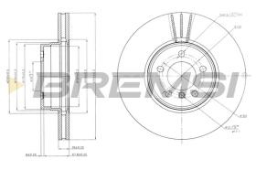 BREMSI CD7411V - DISCOS DE FRENO LAND ROVER