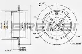 BREMSI CD7417S - DISCOS DE FRENO TOYOTA