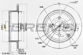 BREMSI CD7419S - DISCOS DE FRENO TOYOTA