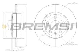 BREMSI CD7423S - DISCOS DE FRENO AUDI, SEAT