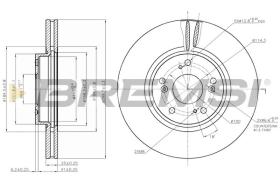 BREMSI CD7424V - DISCOS DE FRENO HONDA