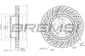 BREMSI CD7427V - DISCOS DE FRENO MERCEDES-BENZ