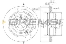 BREMSI CD7431V - DISCOS DE FRENO LAND ROVER