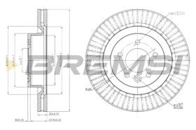 BREMSI CD7432V - DISCOS DE FRENO LAND ROVER