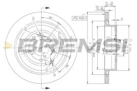 BREMSI CD7433V - DISCOS DE FRENO LAND ROVER