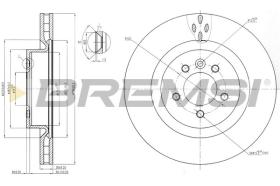 BREMSI CD7434V - DISCOS DE FRENO LAND ROVER