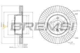 BREMSI CD7436V - DISCOS DE FRENO LAND ROVER