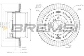 BREMSI CD7437V - DISCOS DE FRENO LAND ROVER