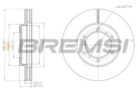 BREMSI CD7441V - DISCOS DE FRENO TOYOTA