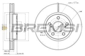 BREMSI CD7446V - DISCOS DE FRENO TOYOTA, LEXUS