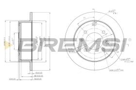 BREMSI CD7448S - DISCOS DE FRENO KIA, HYUNDAI