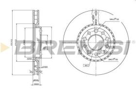 BREMSI CD7449V - DISCOS DE FRENO ALFA ROMEO