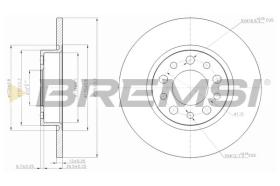 BREMSI CD7452S - DISCOS DE FRENO FIAT, ALFA ROMEO, JEEP