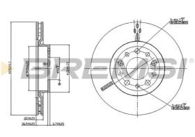 BREMSI CD7454V - DISCOS DE FRENO ALFA ROMEO