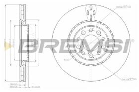 BREMSI CD7455V - DISCOS DE FRENO ALFA ROMEO, JEEP