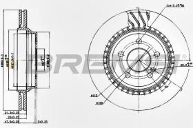 BREMSI CD7457V - DISCOS DE FRENO MERCEDES-BENZ