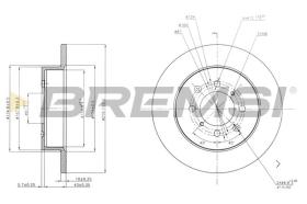 BREMSI CD7466S - DISCOS DE FRENO MG, HONDA