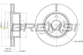 BREMSI CD7471V - DISCOS DE FRENO FORD USA