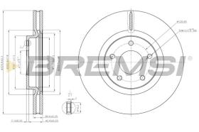 BREMSI CD7478V - DISCOS DE FRENO JAGUAR