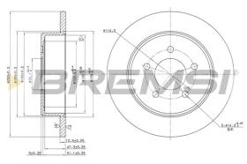 BREMSI CD7492S - DISCOS DE FRENO DODGE, CHRYSLER, PLYMOUTH