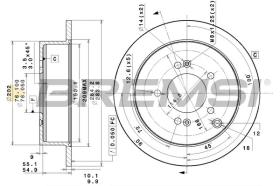 BREMSI CD7493S - DISCOS DE FRENO HYUNDAI, KIA